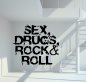 Preview: 21004 Sex Drugs Rock & Roll Wandtattoo